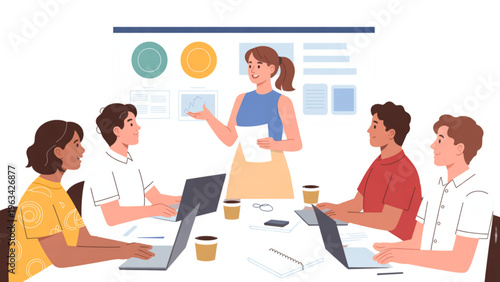 Team collaborating during a creative brainstorming session with diverse professionals