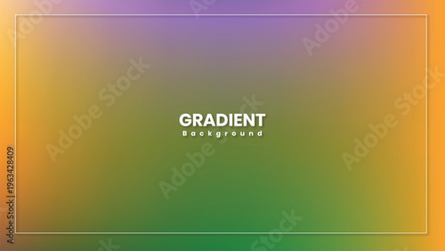 Modern Colorful Gradient Background Template with Minimal White Frame