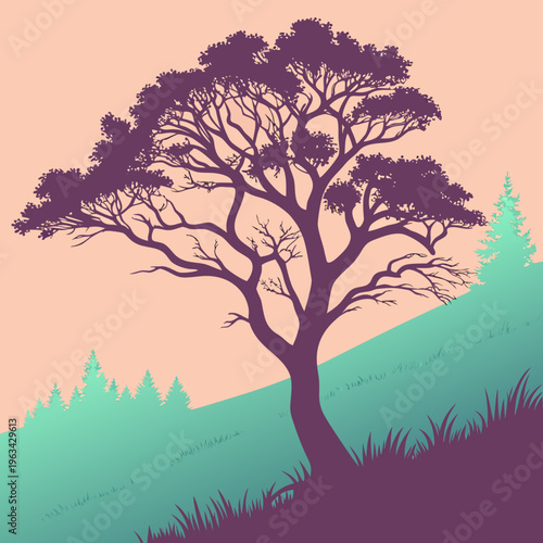 A large tree with many branches and leaves