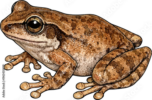 Eleutherodactylus coqui illustration art