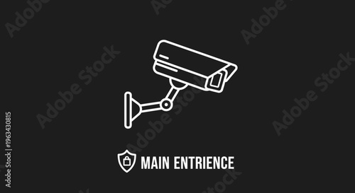 Security Camera Monitoring Main Entrance for Safety.