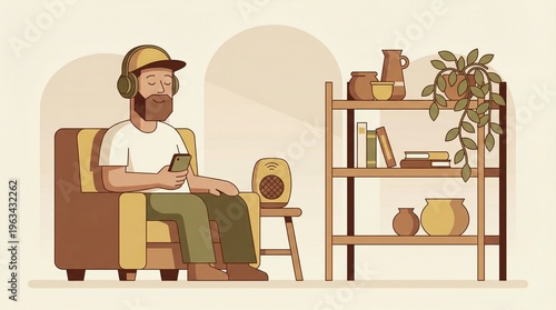 elder man sitting on a chair