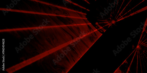 abstract red and black are light pattern with the gradient is the with floor wall metal texture soft tech diagonal background. Dark Red vector backdrop with long lines. Light speed motion effect. 