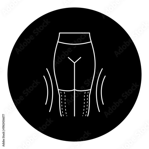 Pain and Swelling Relief Icon - Compression Therapy for Pain Management and Edema Reduction Concept Wellness Symbol