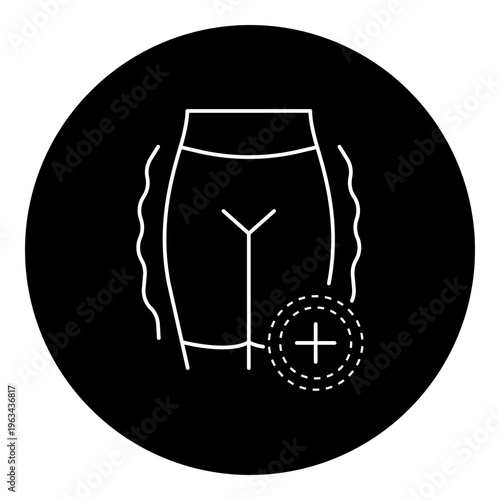 Injury Prevention Icon - Protective Compression and Injury Protection Concept for Sports Safety and Accident Prevention Symbol