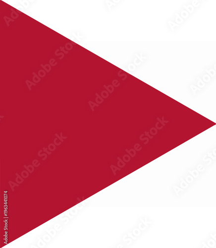 Free Download Red triangle flag on white background, simple design. - GFXLoad