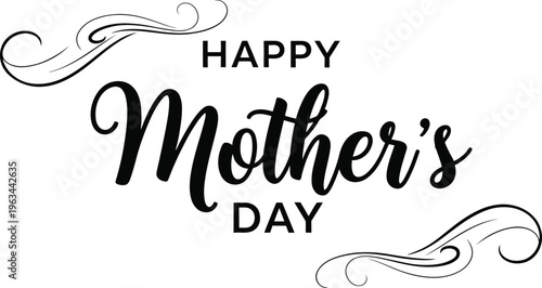 Happy mother's day greeting card design