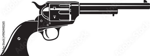 Rifle, Gun, Firearm, Black Silhouette, Vector Illustration