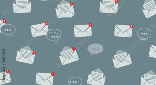 Email Envelopes Communication Icons.