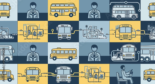 School Bus Driver Transport.