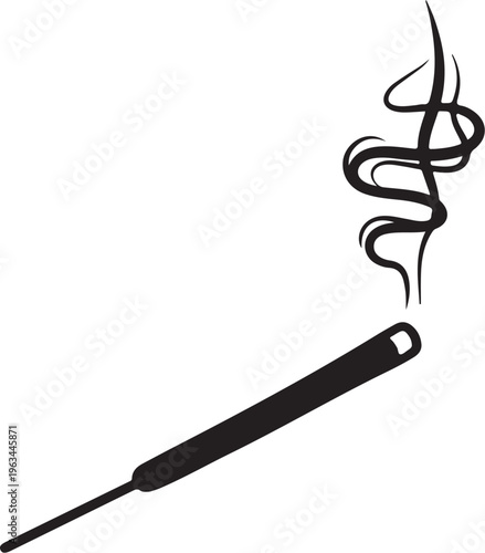 Soldering iron, soldering tool, electronic repair, black silhouette, vector icon