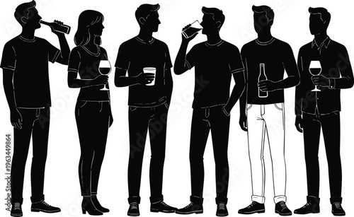 Set of black industrial icons featuring renewable energy sources like wind turbines solar panels and hydroelectric dams alongside traditional factory and nuclear power plants.