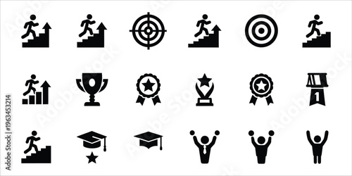 Achievement and success icons