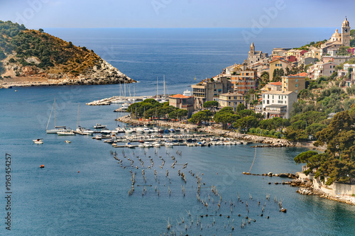 Portovenere, La Spezia province, Italy: the old town and the harbour