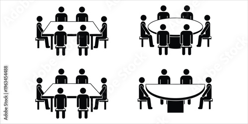 Meeting room configurations and seating arrangements
