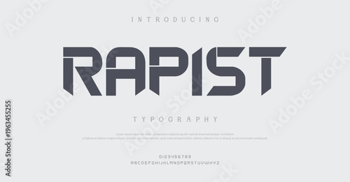 Introducing Rapist Typography Font Design
