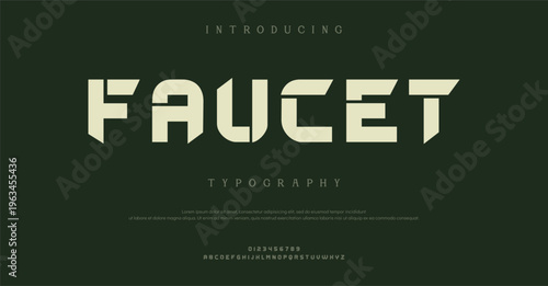 Introducing Faucet Typography Font Design