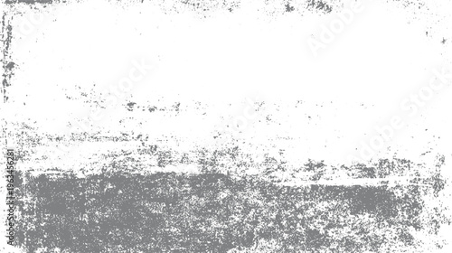 Textured grey grunge overlay with scattered speckles and rough edges on white background