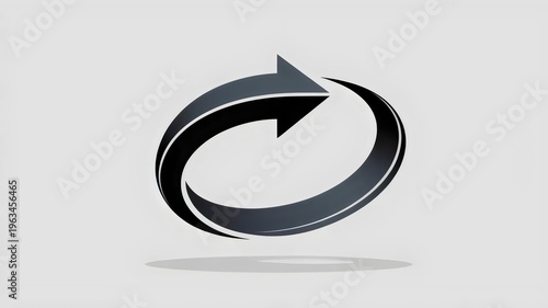 Free Download Charcoal arrow forming perfect loop – Great for self-reference, iteration, and eternal return concepts. - GFXLoad