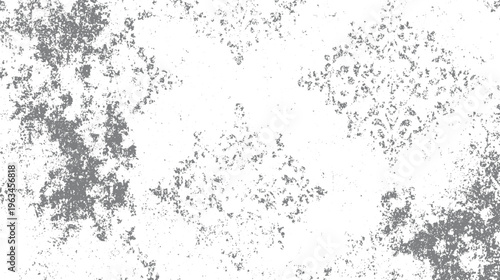 Abstract grey speckled texture on white background with organic shapes and granular patterns
