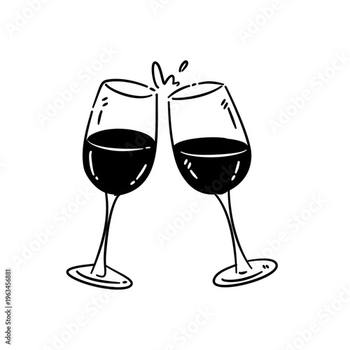 two glasses of wine