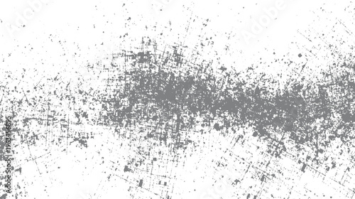 Grey speckle and scratch texture on white background abstract pattern