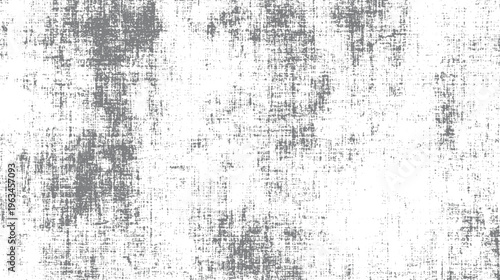 Grayscale textured background with distressed fabric weave pattern and scattered dots white