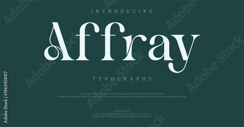 Introducing Affray Typography Font Design