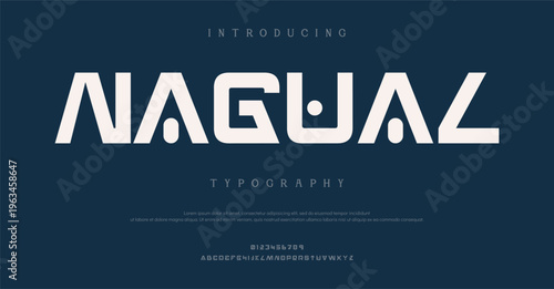 Introducing Nagual Typography Modern Bold Font Design
