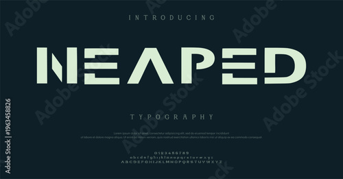 Introducing Neaped Typography Font Design
