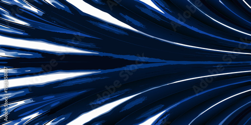 Abstract swirling pattern of deep blues and bright white highlights