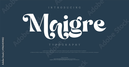 Introducing Maigre Typography Font Style