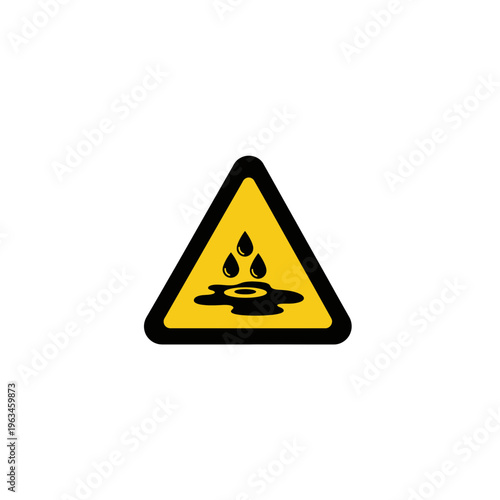 Caution slippery floor warning sign