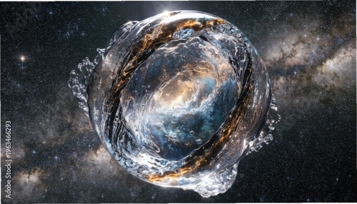 Giant Ethereal Bubble With Swirling Nebula Pattern Gigapixel Standard V2 4x
