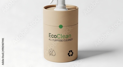 Eco-friendly all-purpose cleaner in recycled cardboard packaging, promoting sustainable cleaning solutions for a greener home and planet