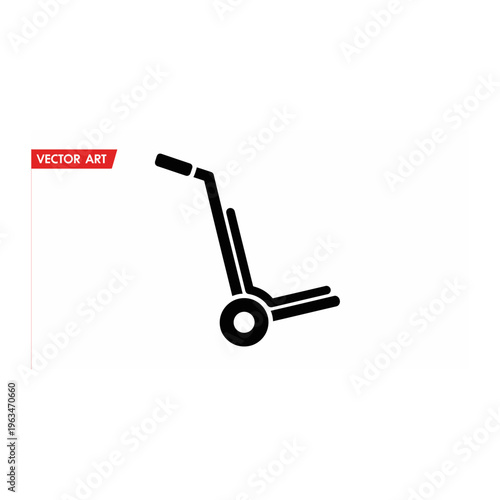 Hand truck or dolly icon for logistics, delivery, and warehouse operations