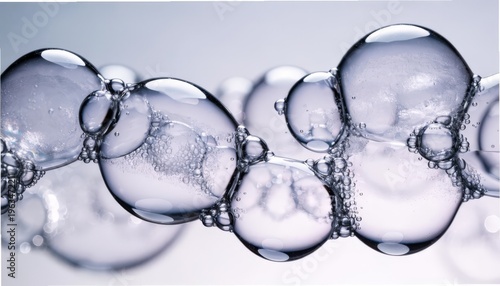 Lavender Translucent Bubbles Arranged in Molecular Gigapixel Standard V2 4x