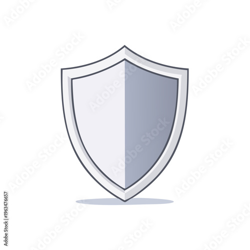 Free Download Stylized shield emblem graphic in cool gray and white for protection and safety concepts - GFXLoad