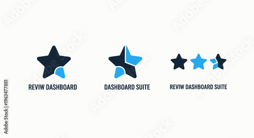 Business review dashboard suite icon collection for performance analytics rating management and customer satisfaction feedback monitoring for software applications