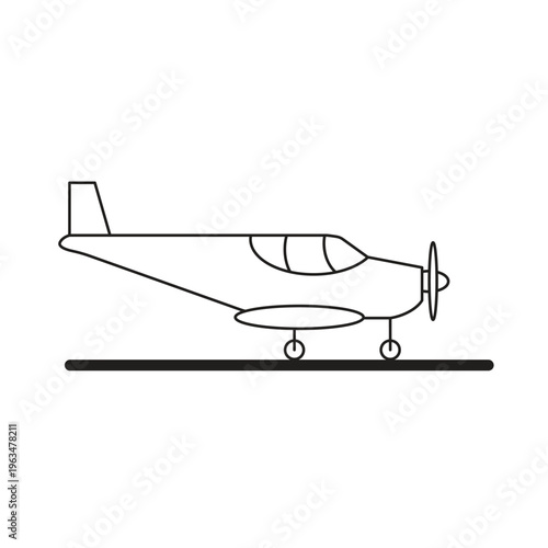 vector illustration of airplane