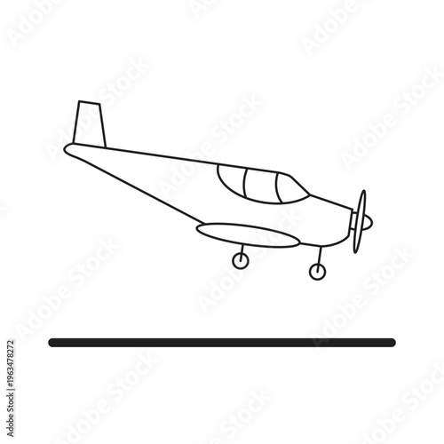 vector illustration of airplane
