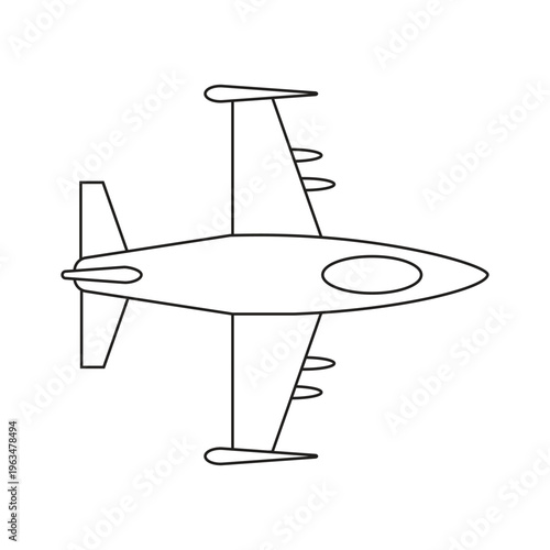 fighter plane icon vector illustration