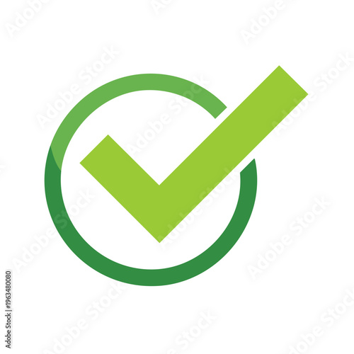 Free Download Green Check Mark Symbol Inside Circle Graphic Design for Approval and Success - GFXLoad