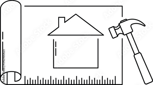 Collection of Construction and Industrial Icon Set Featuring Heavy Machinery Tools Safety Equipment