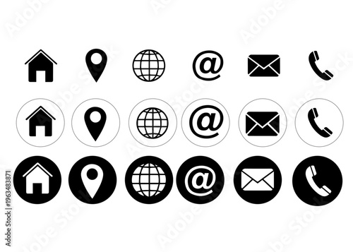 Modern Web Icon Set for UI UX Design – Website and Mobile App Vector Icons