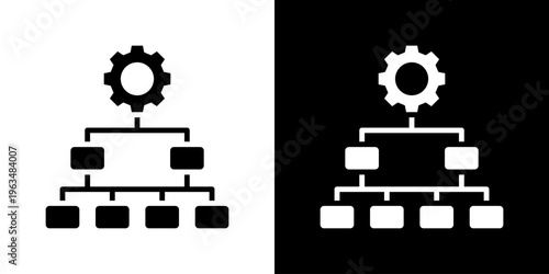 Diagram Icon Set Vector Collection Isolated In Black And White
