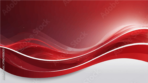 Red elegant abstract flowing curves, blending seamlessly to add a modern, dynamic touch to visual design.
