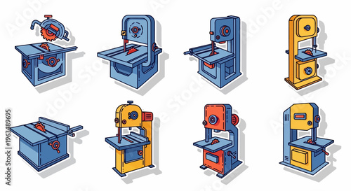 Industrial machines and equipment tools.