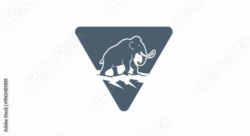 Mammoth Icon Graphic Design Element.