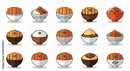 Variety of Desserts in Bowls.